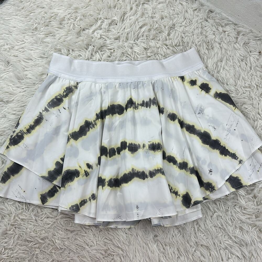 Lululemon Court Rival High-Rise Skirt *Long Transverse Yellow Multi